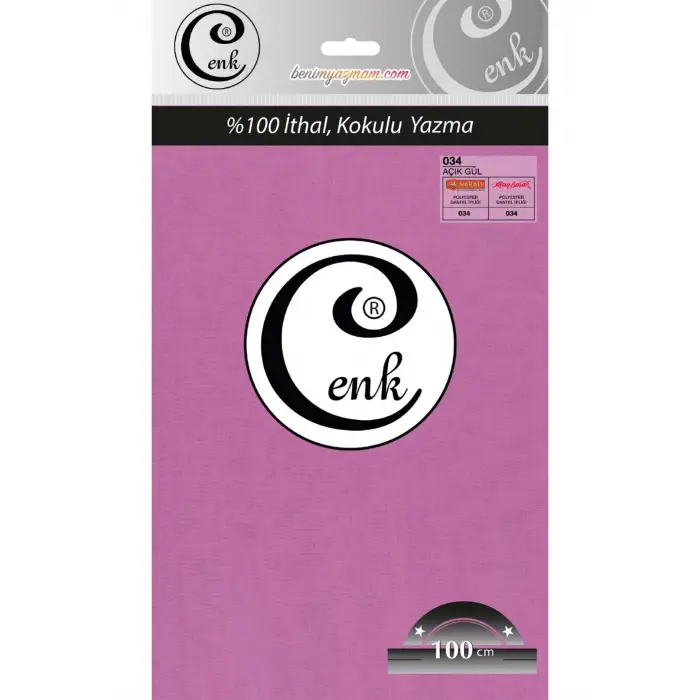 Cenk Düz Renk 100cm Gül Yazma (301-034)