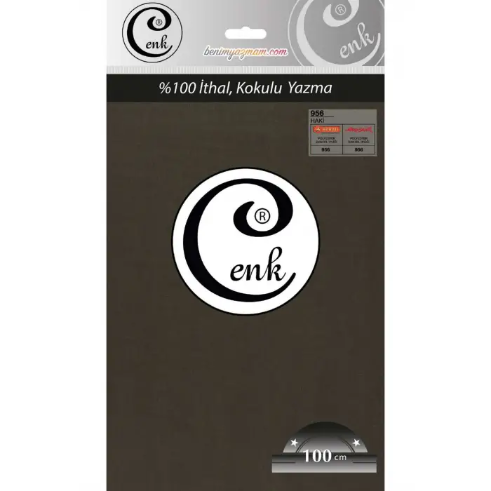 Cenk Düz Renk 100cm Haki Yazma (301-956)