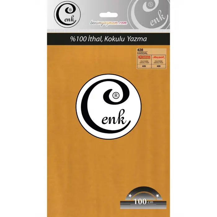 Cenk Düz Renk 100cm Hardal Yazma (301-428)