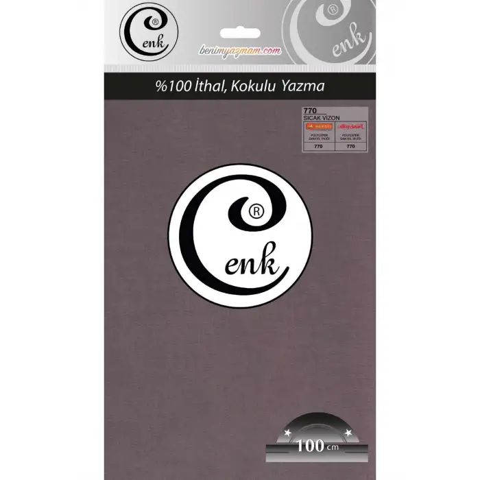 Cenk Düz Renk 100cm Sıcak Vizon Yazma (301-770)