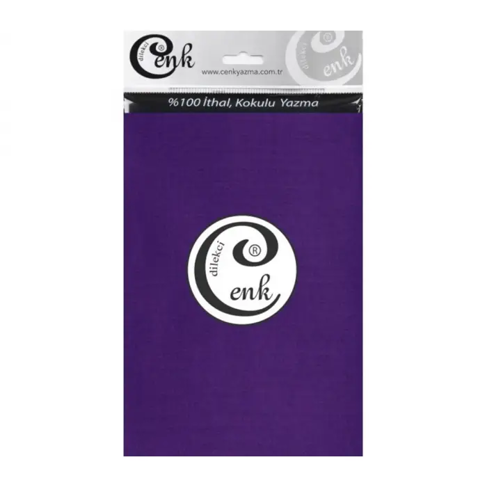 Cenk Yazma 90cm Düz Ametist Tekli Poşet Yazma (90cm-622)
