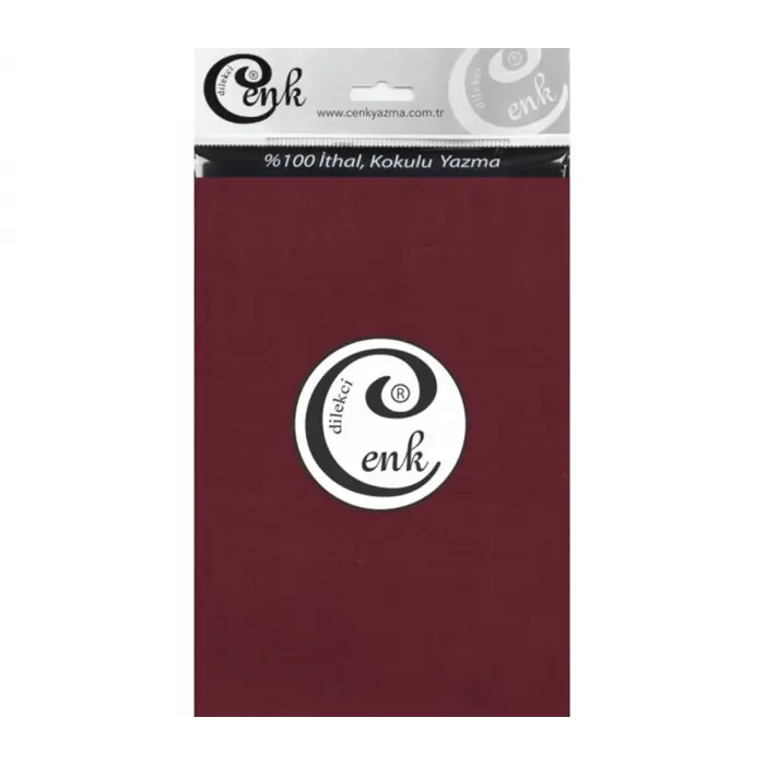 Cenk Yazma 90cm Düz Bordo Tekli Poşet Yazma (90cm-520)