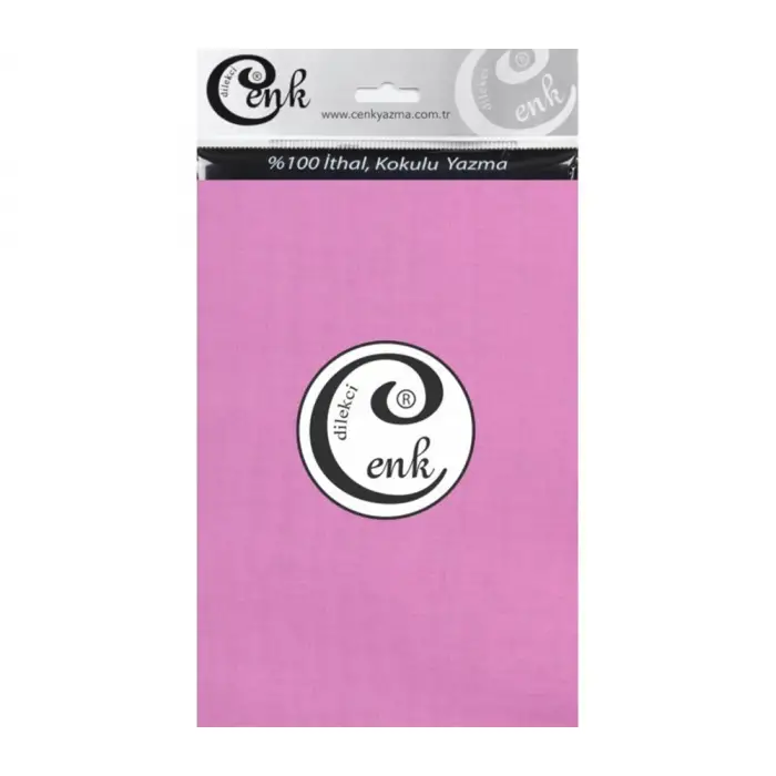 Cenk Yazma 90cm Düz Gül Kurusu Tekli Poşet Yazma (90cm-830)