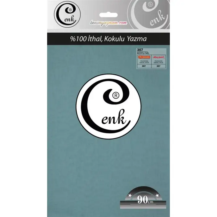 Cenk Yazma 90cm Düz Tekli Poşet Yazma (90cm-357)