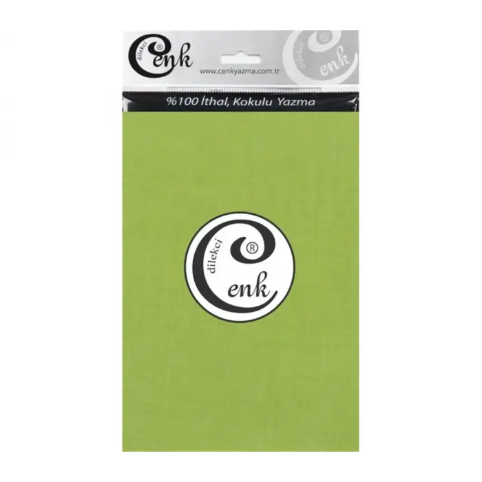Cenk Yazma 90cm Düz Yeşil Tekli Poşet Yazma (90cm-434)
