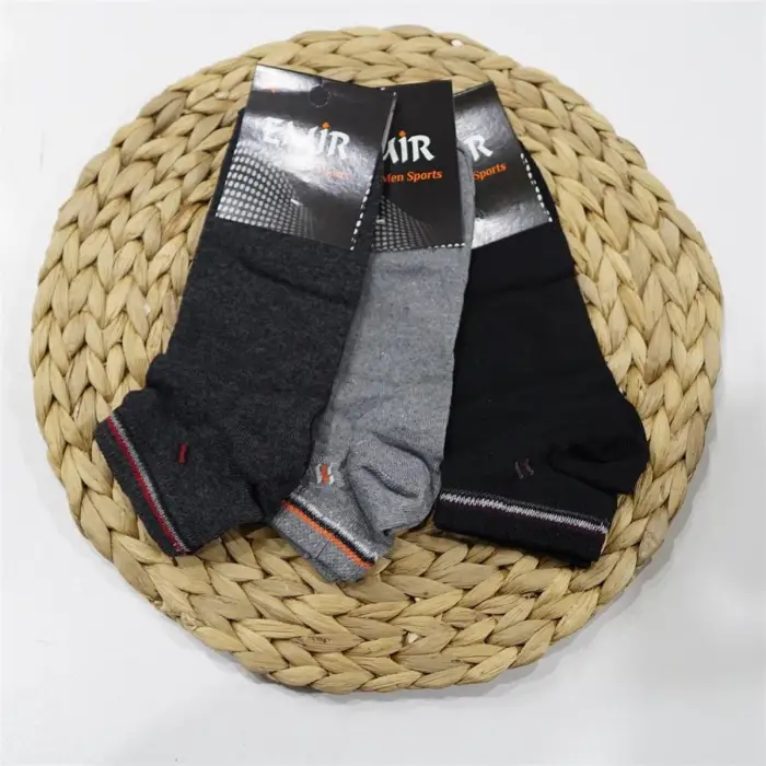 Emir Erkek Penye Patik Çorap 12li Paket Asorti (MC-98-01)