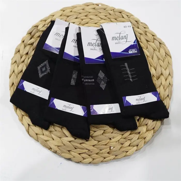 Melanj Erkek Penye Soket Çorap 12li Paket (MC-98-10)