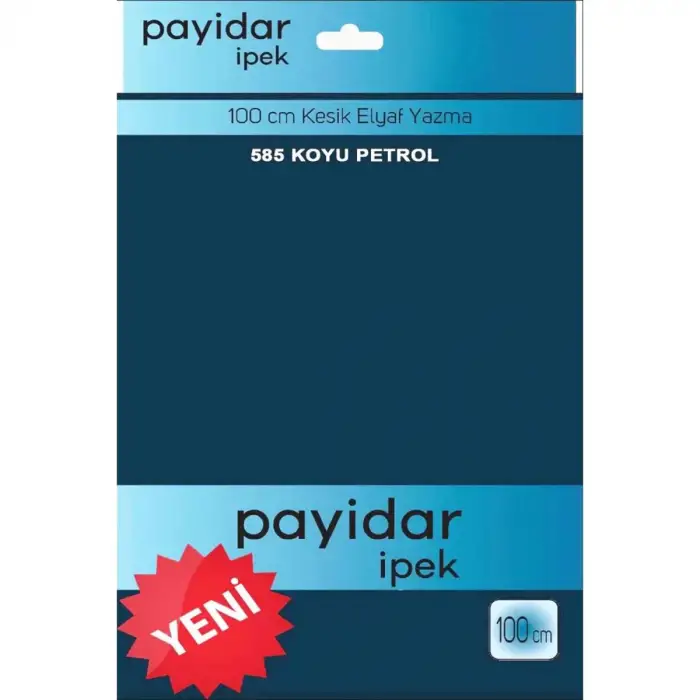 Payidar İpek 100 Cm  Düz Poşetli Yazma  (PYR-601-585)