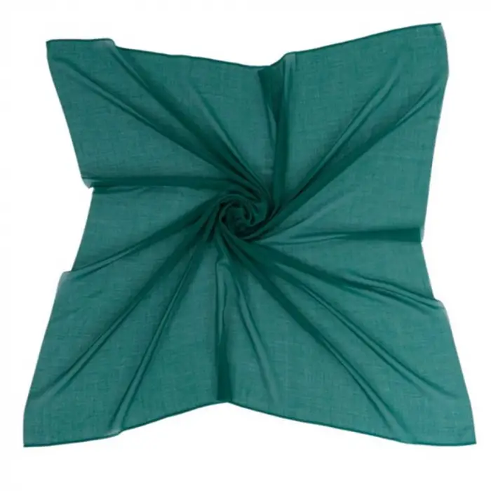 Payidar İpek 100 Cm Zümrüt Düz Poşetli Yazma (PYR-601-137)