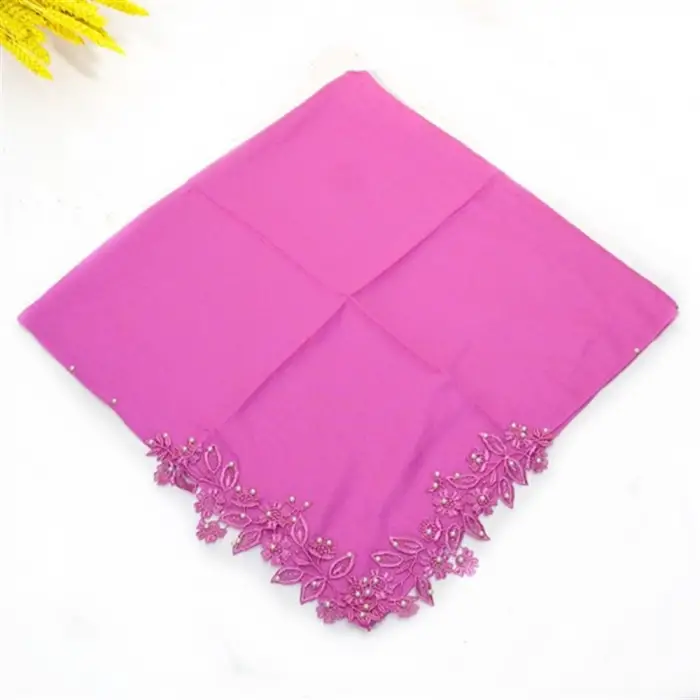 Sarmaşık Dantelli İncili Tülbent (Srm-90-04)