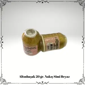 Altınbaşak 20 Gram Simli Nakış İpi İpi Renk:SARI