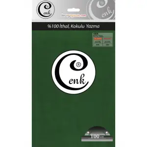 Cenk Düz 100cm Koyu Yeşil Yazma (301-004)