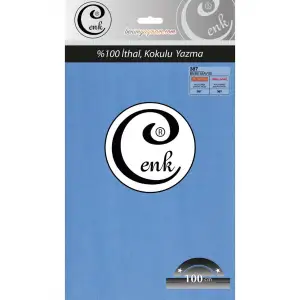 Cenk Düz Renk 100cm Bebe Mavi Yazma (301-387)