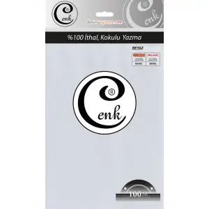 Cenk Düz Renk 100cm Beyaz Yazma (301-000)