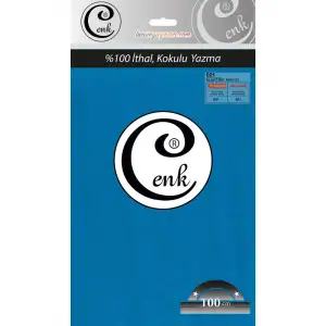 Cenk Düz Renk 100cm Elektrik Mavi Yazma (301-021)