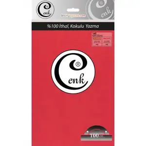 Cenk Düz Renk 100cm Nar Çicegi Yazma (301-145)