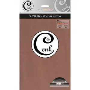 Cenk Düz Renk 100cm Sütlü kahve Yazma (301-426)