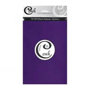 Cenk Yazma 90cm Düz Ametist Tekli Poşet Yazma (90cm-622)
