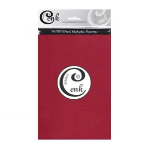 Cenk Yazma 90cm Düz Şarabi Tekli Poşet Yazma (90cm-646)