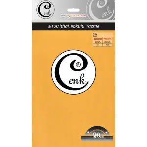 Cenk Yazma 90cm Düz Sarı Tekli Poşet Yazma (90cm-450)