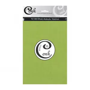 Cenk Yazma 90cm Düz Yeşil Tekli Poşet Yazma (90cm-434)