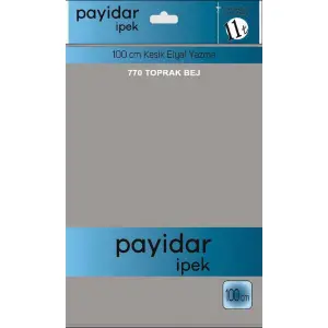 Payidar İpek 100 Cm  Düz Poşetli Yazma  (PYR-601-770)