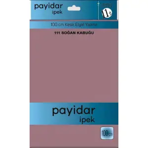 Payidar İpek 100 Cm Soğan Kabuğu Düz Poşetli Yazma (PYR-601-111)