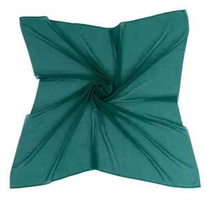 Payidar İpek 100 Cm Zümrüt Düz Poşetli Yazma (PYR-601-137)