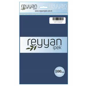 Reyyan İpek 100 Cm Düz Poşetli Yazma İndigo-9865
