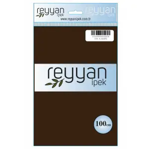 Reyyan İpek 100 Cm Düz Poşetli Yazma Koyu Kahve-9808
