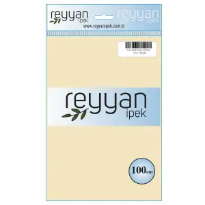 Reyyan İpek 100 Cm Düz Poşetli Yazma Krem-9802