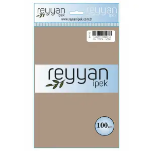 Reyyan İpek 100 Cm Düz Poşetli Yazma Vizon-9804