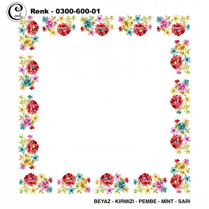 Cenk 100cm Ortası Boş Oyalık Yazma (Cnk-600-01)