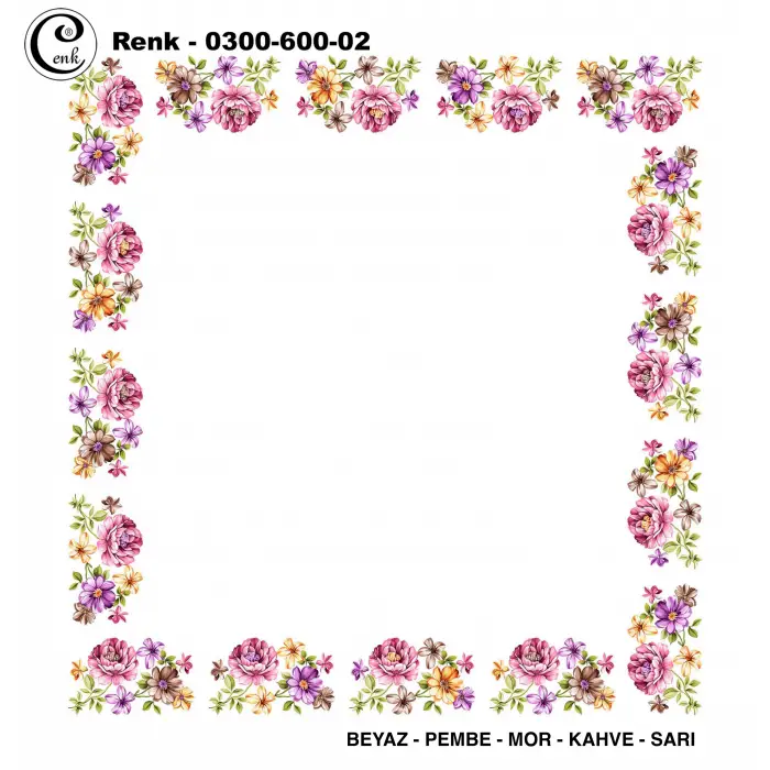 Cenk 100cm Ortası Boş Oyalık Yazma (Cnk-600-02)