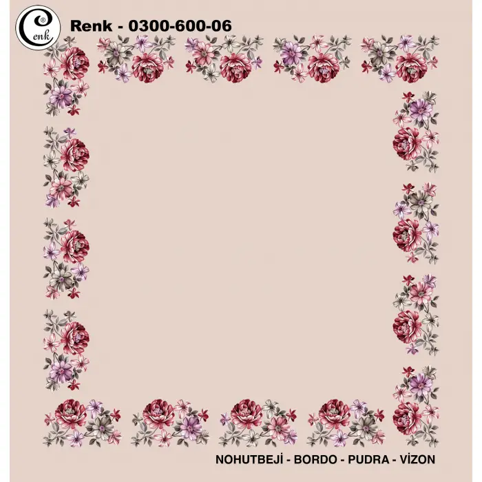 Cenk 100cm Ortası Boş Oyalık Yazma (Cnk-600-06)