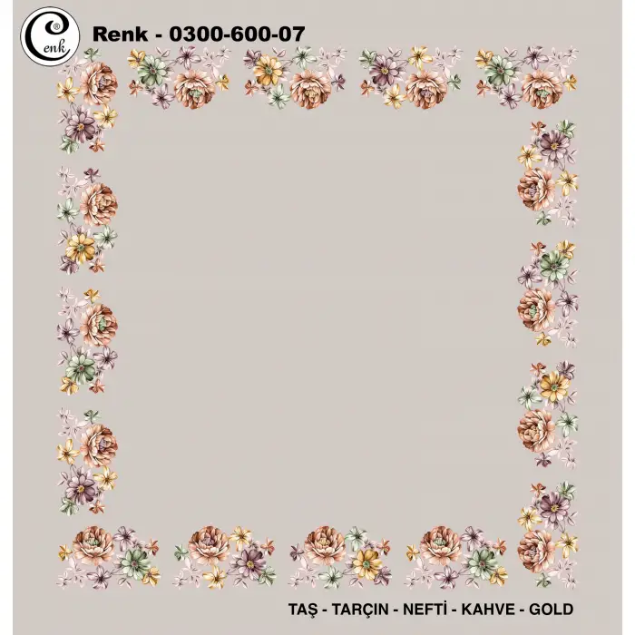 Cenk 100cm Ortası Boş Oyalık Yazma (Cnk-600-07)