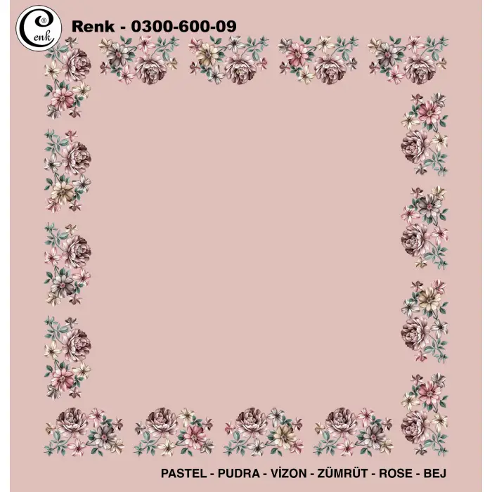 Cenk 100cm Ortası Boş Oyalık Yazma (Cnk-600-09)