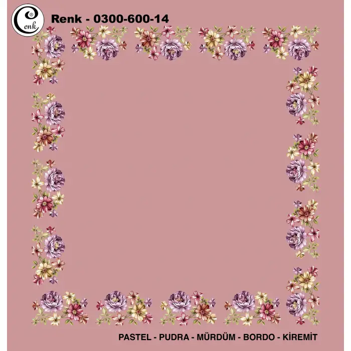 Cenk 100cm Ortası Boş Oyalık Yazma (Cnk-600-14)