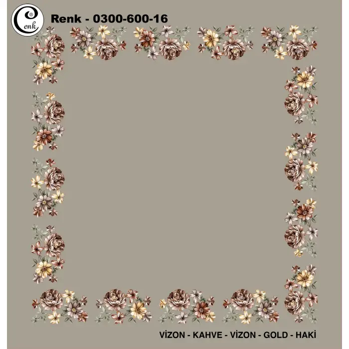 Cenk 100cm Ortası Boş Oyalık Yazma (Cnk-600-16)