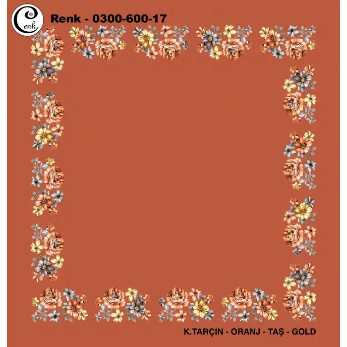 Cenk 100cm Ortası Boş Oyalık Yazma (Cnk-600-17)