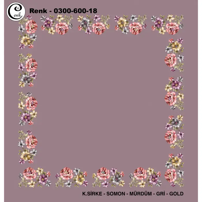 Cenk 100cm Ortası Boş Oyalık Yazma (Cnk-600-18)