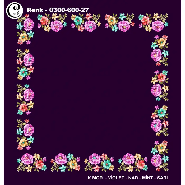 Cenk 100cm Ortası Boş Oyalık Yazma (Cnk-600-27)