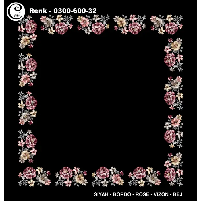 Cenk 100cm Ortası Boş Oyalık Yazma (Cnk-600-32)