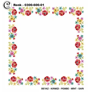 Cenk 100cm Ortası Boş Oyalık Yazma (Cnk-600-01)