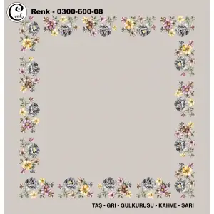 Cenk 100cm Ortası Boş Oyalık Yazma (Cnk-600-08)