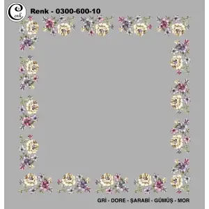 Cenk 100cm Ortası Boş Oyalık Yazma (Cnk-600-10)