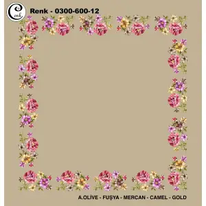 Cenk 100cm Ortası Boş Oyalık Yazma (Cnk-600-12)