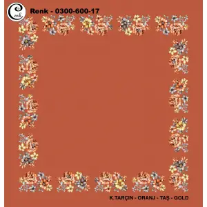 Cenk 100cm Ortası Boş Oyalık Yazma (Cnk-600-17)