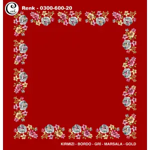 Cenk 100cm Ortası Boş Oyalık Yazma (Cnk-600-20)