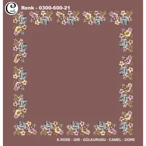 Cenk 100cm Ortası Boş Oyalık Yazma (Cnk-600-21)